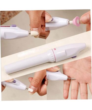 Electric Nail File Electric Manicure Drill Pedicure Nail File Set Mini Nail Drill with 5 Grinding Head Manicure Set for Women (Battery Not Included) - Buy Online on SooperMarket.com