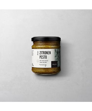 Buy WAJOS Lemon Pesto 180g - Nutty Walnut & Sage Seasoning Sauce for Delicious Pasta | International Shipping - Buy Online on SooperMarket.com