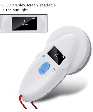 Microchip Reader For Horses Reader 17 11 6 Handheld Rechargeable Animal Chip Id Reader Microchip Scanner - Buy Online on SooperMarket.com