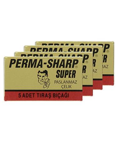 Razor blade set double thread for safety razors (20 PermaSharp)