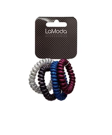 lamoda Metallic no-kink hair ties 4 pieces pPack