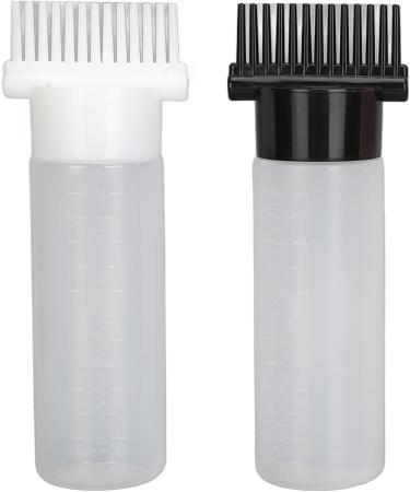 Comb Applicator Bottle Dustproof Easy Control Soft Easy Use Hair Dye Brush Bottle Multi-function 4 Colors With Clear Scale For Hair Salon - Buy Online on SooperMarket.com