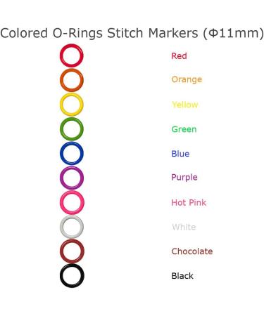 Colorful Iron O-Rings & Stitch Ring Markers for Knitting/Crochet - 100pcs | Small (6mm) Diameter | 10 Colors Included - Buy Online on SooperMarket.com