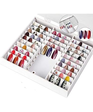 Pcivzxam Nail Storage Box Nail Tips Color Display Holder Nail Decoration Storage Box for Nail Decoration Container Display - Buy Online on SooperMarket.com