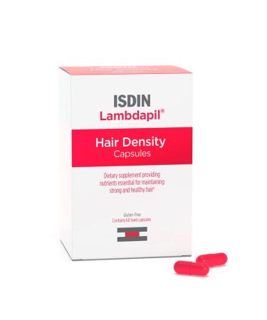 ISDIN Lambdapil Hair Density Capsules: Hair Thickening Vitamin Capsules for Thinning Hair 60 Count (Pack of 1)
