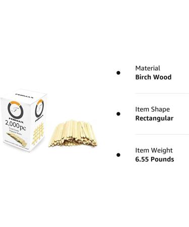 2000 Jumbo Wooden Craft Sticks - Bulk Pack for Arts, Crafts & Holiday Projects - Buy Online on SooperMarket.com