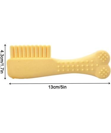Skuda Kielzeugkamm: Interactive Dog Toy for Puppies - Tough Natural Chew Teeth Cleaning & Boredom Buster for Medium & Large Breeds (Yellow) - Buy Online on SooperMarket.com