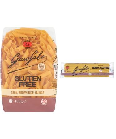 Garofalo Gluten Free Penne 400 g & Gluten Free Spaghetti Pasta 400g + Gluten Free Spaghetti Pasta 400g 400 g (Pack of 1)