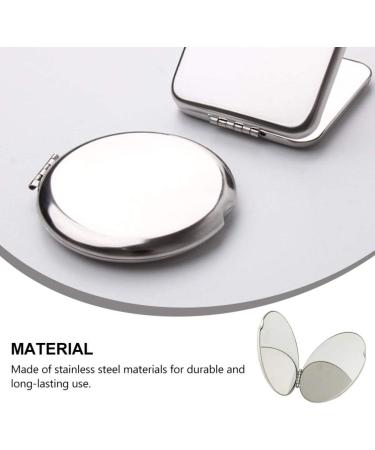 Minkissy Handbag Round Compact Cosmetic Mirror Double-Sided Travel Cosmetic Mirror Bag Hand Mirror Changing Mirror for Money Foldable Carry Bag - Buy Online on SooperMarket.com