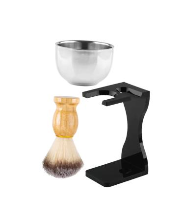 NOLITOY 4 Sets Shaving Set Shaving Brush Set Wet Shaving Facial Shaving Brush Shaving Cream Brush Shaving Kit Shave Brush Beard Brush Multipurpose Bracket Fader Man Acrylic