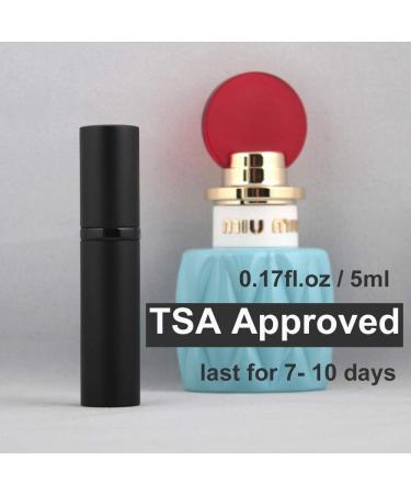 LOTUS 5ml Black Perfume Atomizer Bottle for Men and Women - Refillable Travel Cologne Sprayer - Buy Online on SooperMarket.com