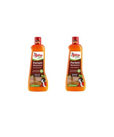 Poliboy - parquet renovator shiny - for wooden and cork floors - Immediately sealing - floor cleaning - 2 Series Pack - 2x500ml (1 liter) - Made in Germany parquet Renovier Glossy 1 L (1 Pack)