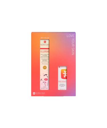 Erborian CC Cream with Centella Asiatica Lightweight Skin Perfector Tinted Moisturiser and Brightening Face Cream - Korean Skincare Cream Fair Shade SPF 25 - CC Cream - Dor 15 ml Golden 45 ml + 10 ml