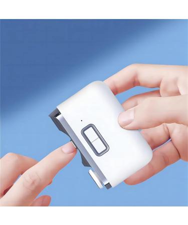 LAXED 1 Piece 2 in 1 Electric Nail Clipper Cutter Automatic Nail Grinder Trimmer Multifunctional Electric Nail Clipper with LED Light for Baby Adult Mini Manicure Tool - Buy Online on SooperMarket.com