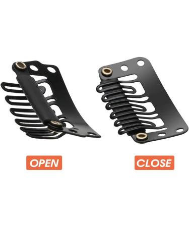 90 PCS U Form Metal Wig Clips - Soft Rubber Hair Extension Combs Snap Clips & Replacement Clips - 3.3cm/2.8cm/2.3cm | International Shipping - Buy Online on SooperMarket.com