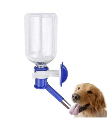 500ml Pet Water Bottles No Drip Small Animal Automatic Feeders Leak proof Drinking Dispenser Hanging Outdoor No Spill Water Drinking Bottle Holder for Puppy Dog Cat Rabbit Hamster Hedgehog BPA Free blue