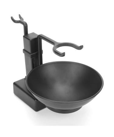 Premium Stainless Steel Shaving Brush Holder & Black Soap Dish Set for Men - Perfect Gift for Grooming - Buy Online on SooperMarket.com