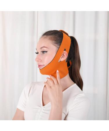 Face Slimming Strap Facial Slimming Mask Double Chin Reducer for Women Thin Neck Facelift Orange Red - Buy Online on SooperMarket.com