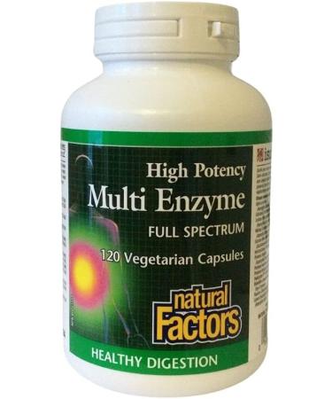 Natural Factors Multi Enzyme Full Spectrum 120 Capsules - Buy Online on SooperMarket.com