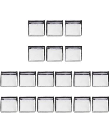 FRCOLOR 180 Pcs Square Magnets Empty Pans for Eyeshadow Empty Eyeshadow Tin Pan Metal Pans for Eyeshadow Tinplate Set Mx3pcs As Shownx3pcs