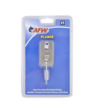 American Fishing Wire Planer Board with Corrosion Resistant Stainless Steel Blade - Use for Offshore Controlled Depth Trolling Size #1