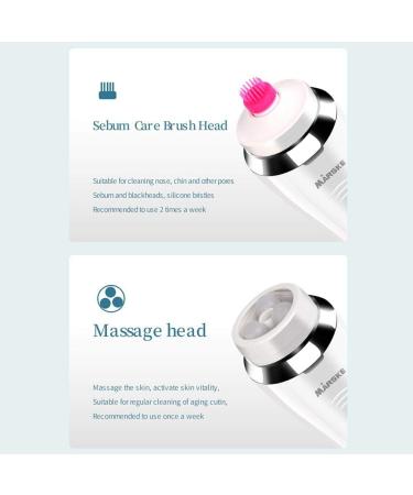 Electric Facial Body Cleaning Brush Electric Face Brush Wireless Charging Cleaning Brush Multi-Function Massager Blackhead Removal Acne Pore Cleaning Waterproof with 4 Replaceable Heads - Buy Online on SooperMarket.com