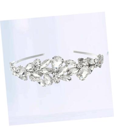 PLAFOPE Wedding Headband Bride Headpieces for Wedding Hair Accessory for Women Rhinestone Hair Accessories Hair Gems for Women Rhinestone Headband Women Hair Accessories Tiara White - Buy Online on SooperMarket.com