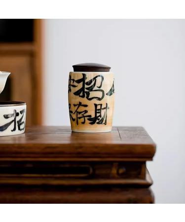 GUSMYPLG Tea Cans Retro Ceramic Tea Cans Sealed Cans Storage Cans Kung Fu Tea Sets Household Portable Tea Storage Cans Canisters Sets for the Kitchen - Buy Online on SooperMarket.com