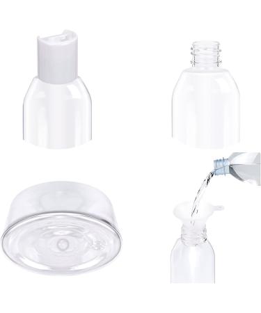 Draderch 14-Piece Transparent Travel Bottle Set - 50ml Empty Cosmetic Containers with Funnels & Labels for Easy Travel - Buy Online on SooperMarket.com