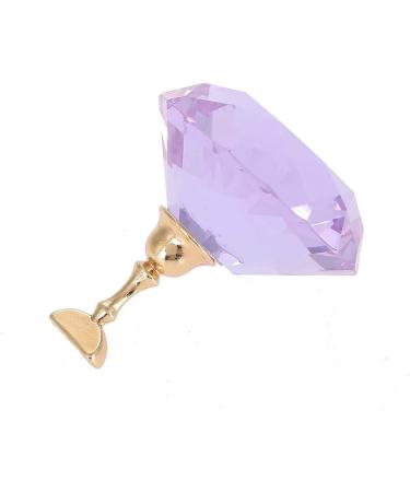 4 Colors Magnetic Nail Tips Stand Magnetic Nail Tips Practice Stand Crystal Alloy Holder Nail Art Display Stand(Purple) - Buy Online on SooperMarket.com