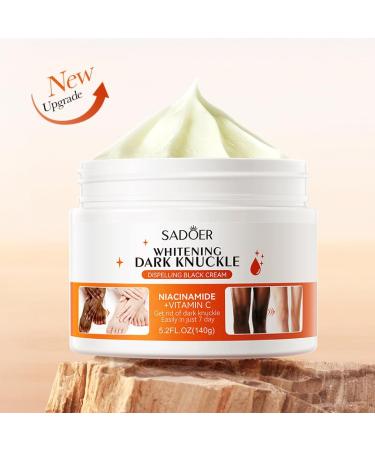 5.2oz Dark Knuckle Whitening Cream - Dark Spot Corrector for Knees Elbows & Neck - Moisturizing Skin Bleaching with Niacinamide & Vitamin C - Buy Online on SooperMarket.com