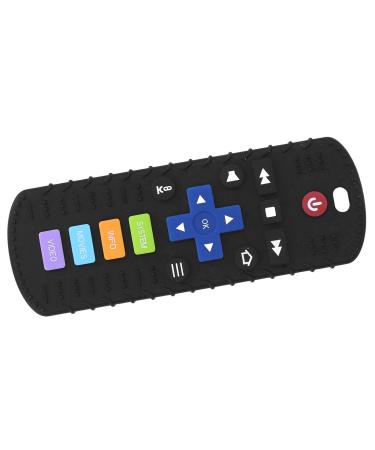 Silicone TV Control Teething Toy for Toddlers - Wear Resistant Baby Shower Gift (Black) - Buy Online on SooperMarket.com