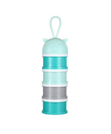 YeahiBaby Milk Powder Dispenser Portable Snack Storage Container for Travel Camping Blue