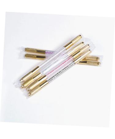 Mikinona Embroidery Pencil Eyebrow Pencil Embroidery Tools Eyebrow Marker Pen Beauty Pen Double Head Suite 13.5x0.8cm Black - Buy Online on SooperMarket.com
