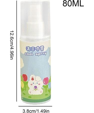 Teksome Instant Cooling Mist - 80ml Instant Cooling & Nourishing Spray Small Lightweight Instantly Reduce Temperature Spray Refreshing Protective Skin-friendly Spray For Outdoor Activities rabbit - Buy Online on SooperMarket.com