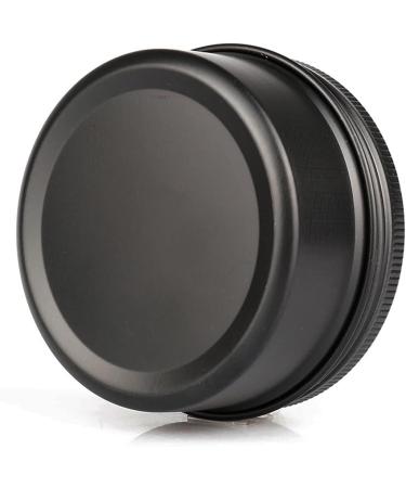 Buy 12 Pack Matt Black Aluminum Screw Cap Cans - 80ml Round Cosmetic & Candle Containers with Stickers - International Shipping Available - Buy Online on SooperMarket.com