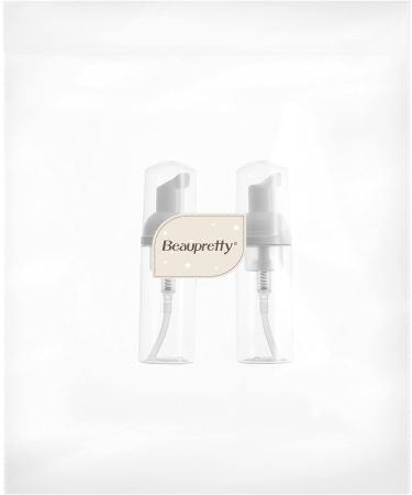 Beaupretty 2pcs Foam Dispenser Bottle Plastic Refillable Empty Mini Foaming Soap Shampoo Dispenser Pump Bottles for Travel 50ml (White) - Buy Online on SooperMarket.com