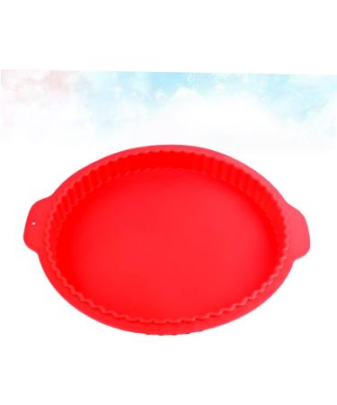 IMIKEYA 1pc Non Stick Nonstick Red Silicone Cake Mold Cookie Mold Baking Pan Silicone Molds Round Cake Pan Silicone Gummy Molds Silicone Baking Mold Silicone Mold for Cake Pizza Bakeware 31 X28.5CM Red - Buy Online on SooperMarket.com