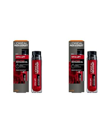 L'Or al Men Expert Vita Lift Anti Wrinkle and Hydrating Gel Moisturiser for Men 50 ml (Pack of 2)