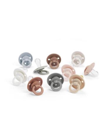 Elodie Details 2 Pack Natural Rubber Pacifiers for Babies 0-6 Months | BPA-Free Powder Pink - Buy Online on SooperMarket.com