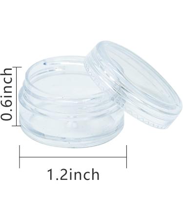 50 Pieces Transparent 5ml Mini Cream Jars with Screw Cap - Perfect for Cosmetics & Lip Balm | International Shipping Available - Buy Online on SooperMarket.com