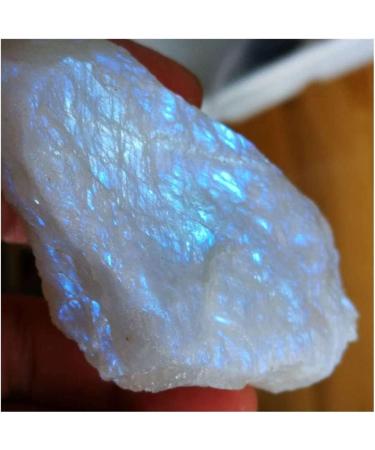 100g Rare Rough Natural White Moonstone Raw Gemstone Specimen Reiki Crystal Home Decoration Beautiful FZUGEDRLI - Buy Online on SooperMarket.com