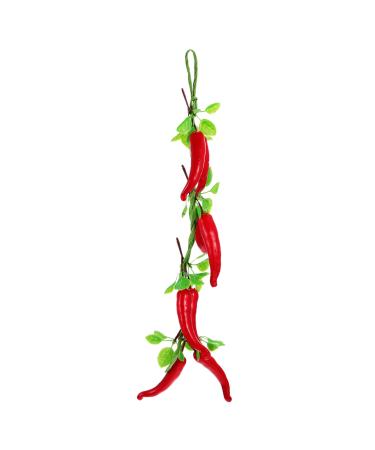 Cabilock 1 Bunch Wall Decoration Pendant Plant Decor Red Decorations Mini Toy Pepper Pendant Sling Artificial
