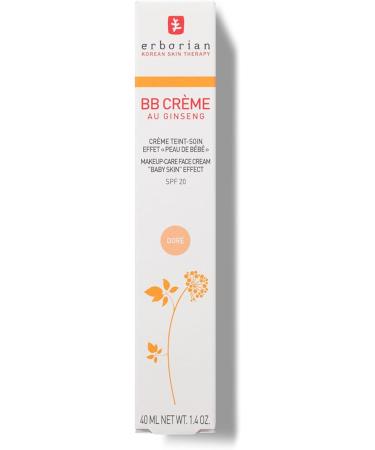 Erborian - BB Cream With Ginseng - Complexion Cream - "Baby Skin" Effect - Korean Cosmetic Treatment 5 -In -1 For SPF 20 - Gold - 40 ml 40 ml (Pack of 1) Golden - Buy Online on SooperMarket.com