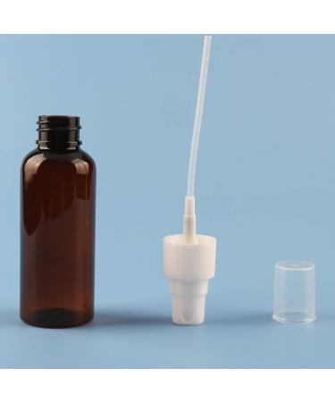 TIANZD 12 Pieces Empty 50 ml Brown PET Plastic Fine Mist Pump Spray Bottles with White Top Portable Sprayer for Perfume Water Cosmetic Travel Containers Refillable 2x Funnel - Buy Online on SooperMarket.com