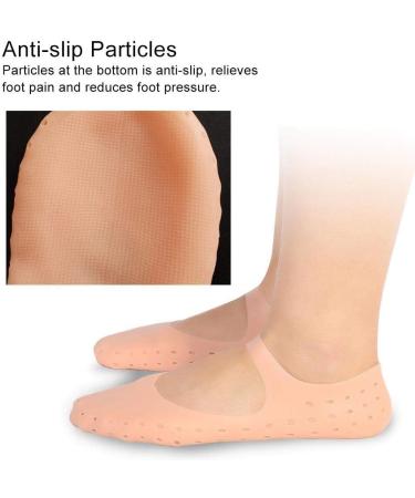 TsoLay 2X Moisturizing Silicone Sock Silicone Moisturizing Socks for Women and Men Foot Non-Slip Silicone Color - Buy Online on SooperMarket.com
