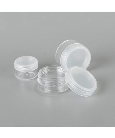 Liujzzi 20-Piece Travel Cosmetic Container Set | Glass Pots with Clear Lids for Creams Samples & Makeup Storage (5g 10g 15g 20g) - Buy Online on SooperMarket.com