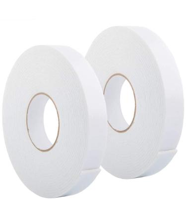 ToLanbbt Double Sided Tape  Outdoor and Indoor Super Strong PE Foam Seal Strip for Home & Office Decor  Automotive Mounting  Photo Frame  Weatherproof Decorative and Trim Strip (66 Ft Long Wide 1.18) 1.18 In x 66 FT Whit...