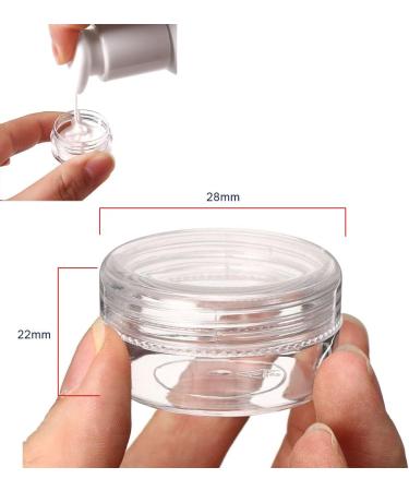 5 ml container empty container clear jar empty container cream jar 30 empty samples container samples round travel cream jar transparent cosmetic container with lid travel potty container set 30 Pieces - Buy Online on SooperMarket.com