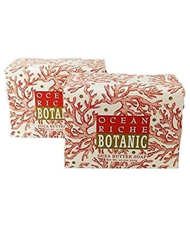 Greenwich Bay Trading Company Set of Two 10.5 oz Shea Butter Soap Bars (Ocean Riche)